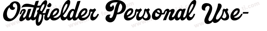 Outfielder Personal Use字体转换